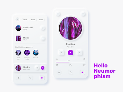 Neumorphism Music App