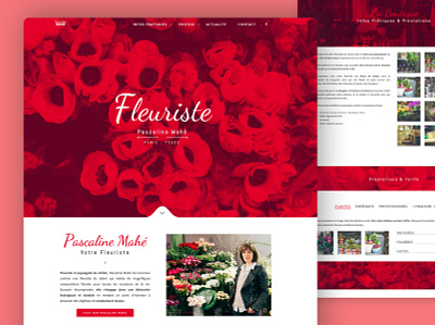 Flower Shop Website florist flower website website design worpress