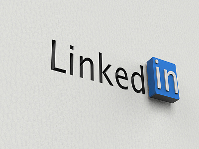 Linkedin 3D Logo - V2 autodesk maya branding keyshot linkedin logo