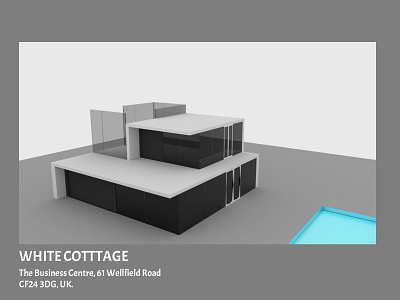 White Cottage - 3D Home Design 3d modeling autodeskmaya house