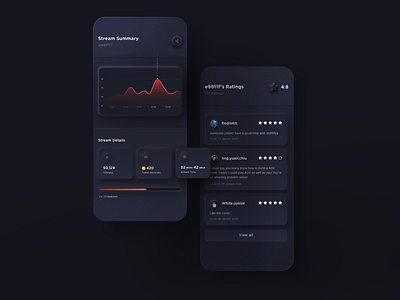 Neumorphism UI Design (Dark Mode)