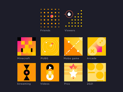 Geometry Gaming and Streaming Assets app branding design icon identity logo omletarcade