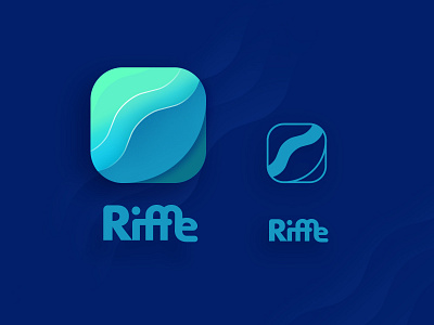 Riffle Logo app branding design identity logo logodesign