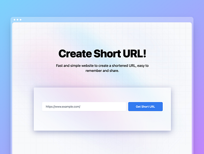 Little URL app design ui ux website