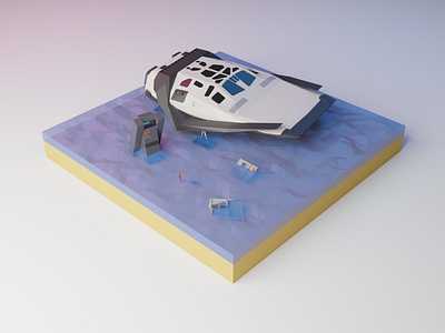 Interstellar 3d blendercycles illustration