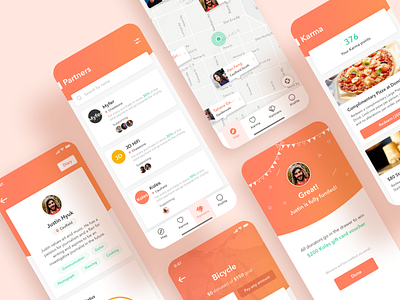 UI Design app design flat ui