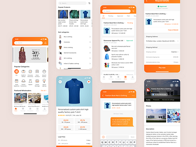 E-commerce App app design flat ui ux