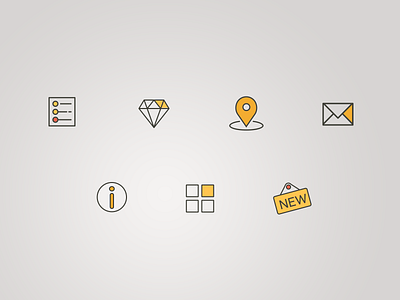 Icons design flat icon ui