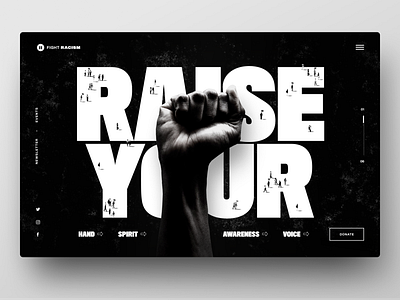 Fight Racism – Website concept