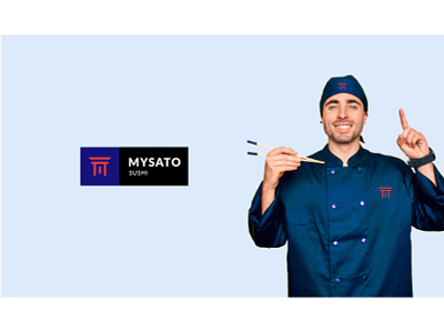 MySato sushi branding design logo