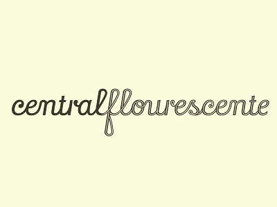 Central Flourescente branding graphic designer logo script typography