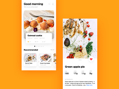 Gourmet app by MiLu Suo for Pxeed on Dribbble