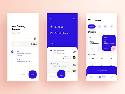 日程页面集合 app branding illustration typography ux web 向量 图标 应用 插图 活版印刷 设计