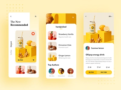 Dessert shop app app illustration ui ux 品牌 商标 图标 插图 活版印刷 设计