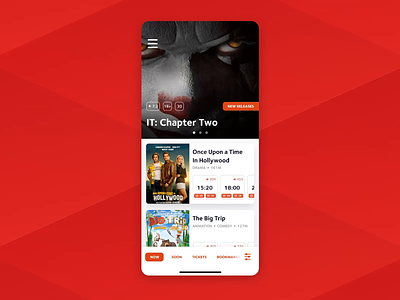 Let's go to the Cinema!🎬🍿 animation app booking buy tickets cinema cinema tickets clean ui e commerce inspiration movie movie tickets ticket tickets tickets online trendy ui ux