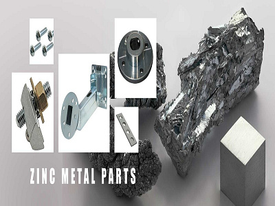 Zinc Metal Banner branding design illustration
