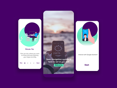 Navigation App app branding graphic design tourist ui