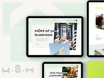 H.O.M - website branding design ux ui design website