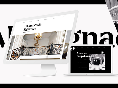 Martignac - One pager design digital ui ux ui design website