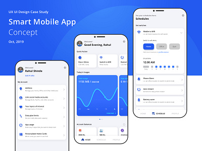 Smart Mobile App Concept | UX UI Design Case Study