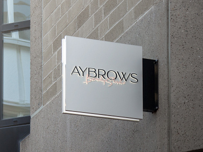 Aybrows - Logo Design beauty salon branding corporate branding design germany illustrator logo typography vector