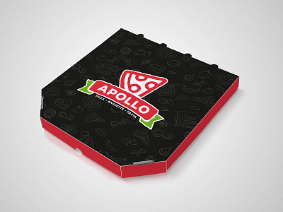 Apollo - Logo branding food illustrator logo pizza typogaphy