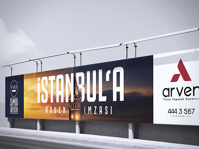 Arven - Outdoor Design advertisement billboard design illustrator istanbul outdoor real estate typogaphy