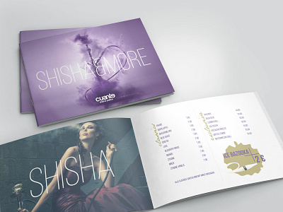 Cuante - Menu Design bistro branding cafe coffee design drink food germany hookah illustrator logo shisha typography