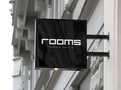 Rooms - Concept Logo bar bistro branding cafe club corporate branding design food germany illustrator logo typography vector