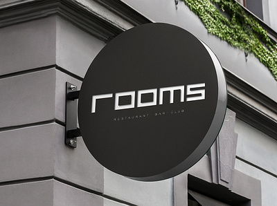 Rooms - Concept Logo Design bar bistro branding cafe club corporate branding design germany illustrator logo typography vector