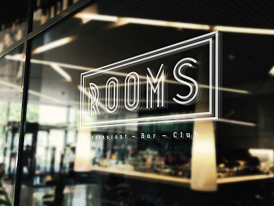 Rooms - Concept Logo Design bar bistro branding cafe cafe logo club corporate branding design food germany illustrator logo turkey typography