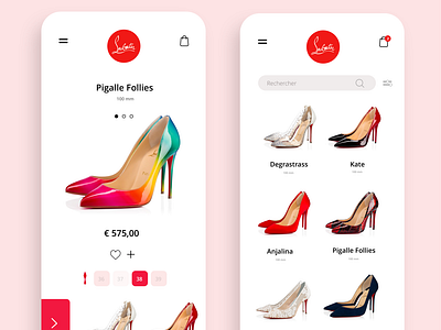 Louboutin re-design app store