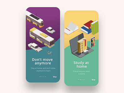 Educational app - onboarding UI/UX