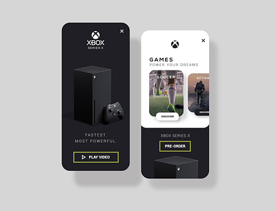 Xbox SERIES X onboarding adobexd app branding design ecommerce games games design games logo games videogames luxury minimalist photoshop ui uiux video xbox