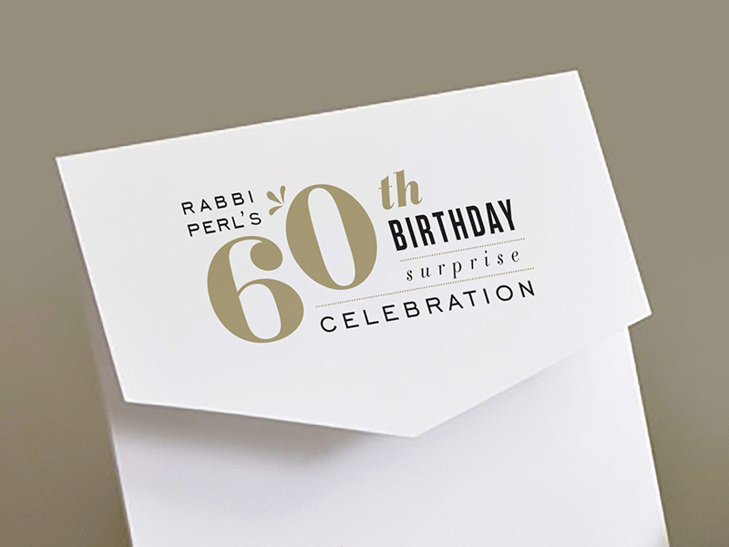 Surprise 60th Birthday 60 60th birthday black envelope gold party surprise typography