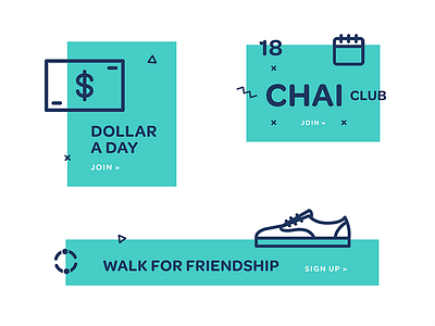 Giving opportunities chai club dollar donate money walk