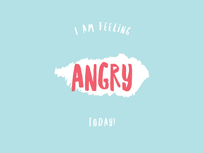 Feeling Angry angry emotion emotions eq flashcard