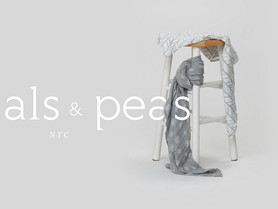 Stool branding logo peas petals stool