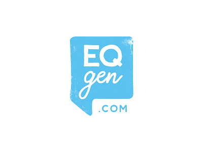 EQ generation logo mark afterschool club eq expression grunge iq kids logo speech website