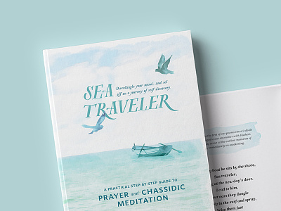 Sea Traveler birds boat book bookcover cover row sea watercolor