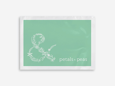 Polymailer baby branding packaging pea petal polymailer sticker mule