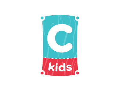 Ckids Club logo children club kids logo stitch stitching