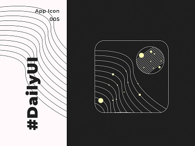 DailyUI • #005. App Icon appicon branding daily 100 challenge dailyui dark ui design figmadesign icon logo outline outline icon ui uiux ux vector web вектор