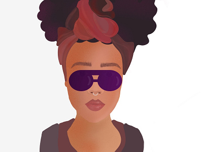80's illustration afro design girl girls glasses illustration ipad pro proces procreate ring sunglasses vector women in illustration вектор иллюстрация