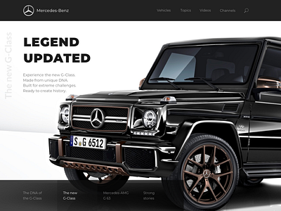 Experimenting with a Mercedes-Benz g class mercedes mercedes benz ui designer uid uidesign