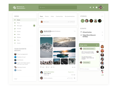 A social network design for downshifters downshifters green practice social social network ui uiux ux research web