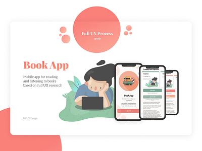 Book App UI/UX Design app book books branding design flat icon illustration logo minimal mobile reading app research typography ui design uiux ux uxdesign web website