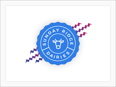 Sunday Ridge Dairies branding design logo