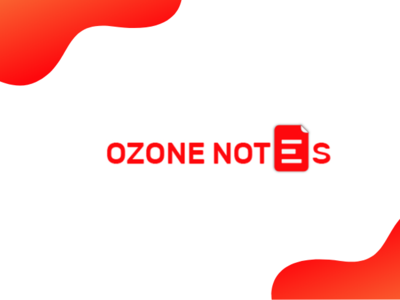 Ozone Notes logo logodesign noteslogo