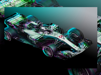 Lewis Hamilton Abstract Canvas abstract f1 f1digitals illustration lewis hamilton racing racing car